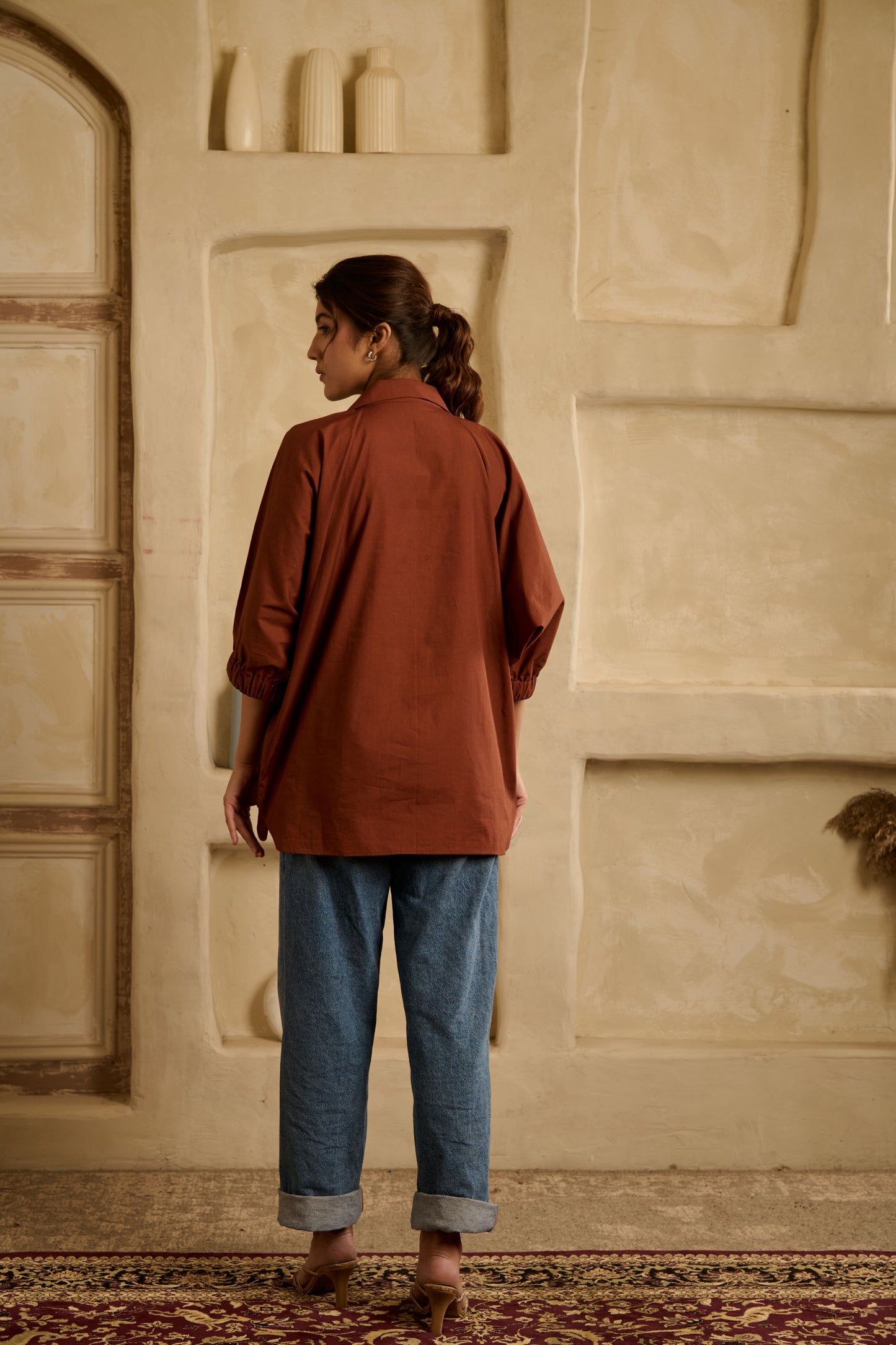 Bloom Shirt - Brown