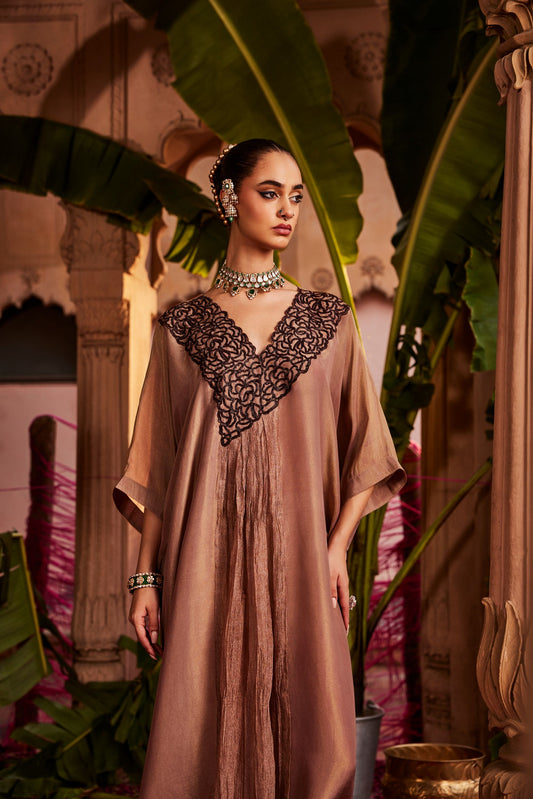 Gulab rosegold kaftaan