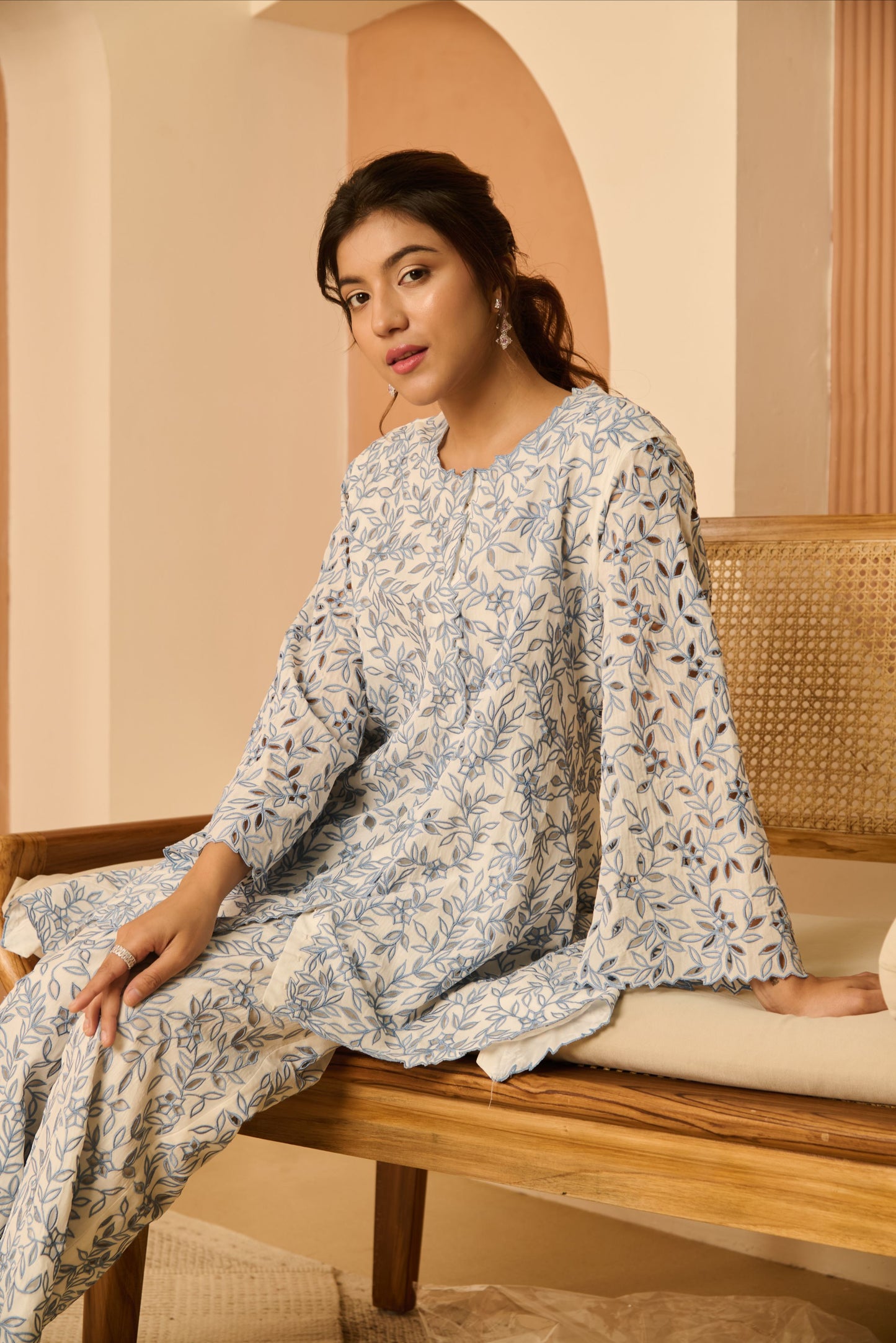 All Over Cutwork Set