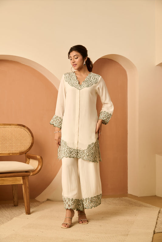 Sunhera Lehar Cutwork Set