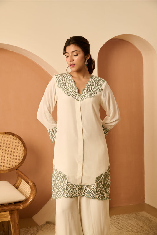 Sunhera Lehar Cutwork Set