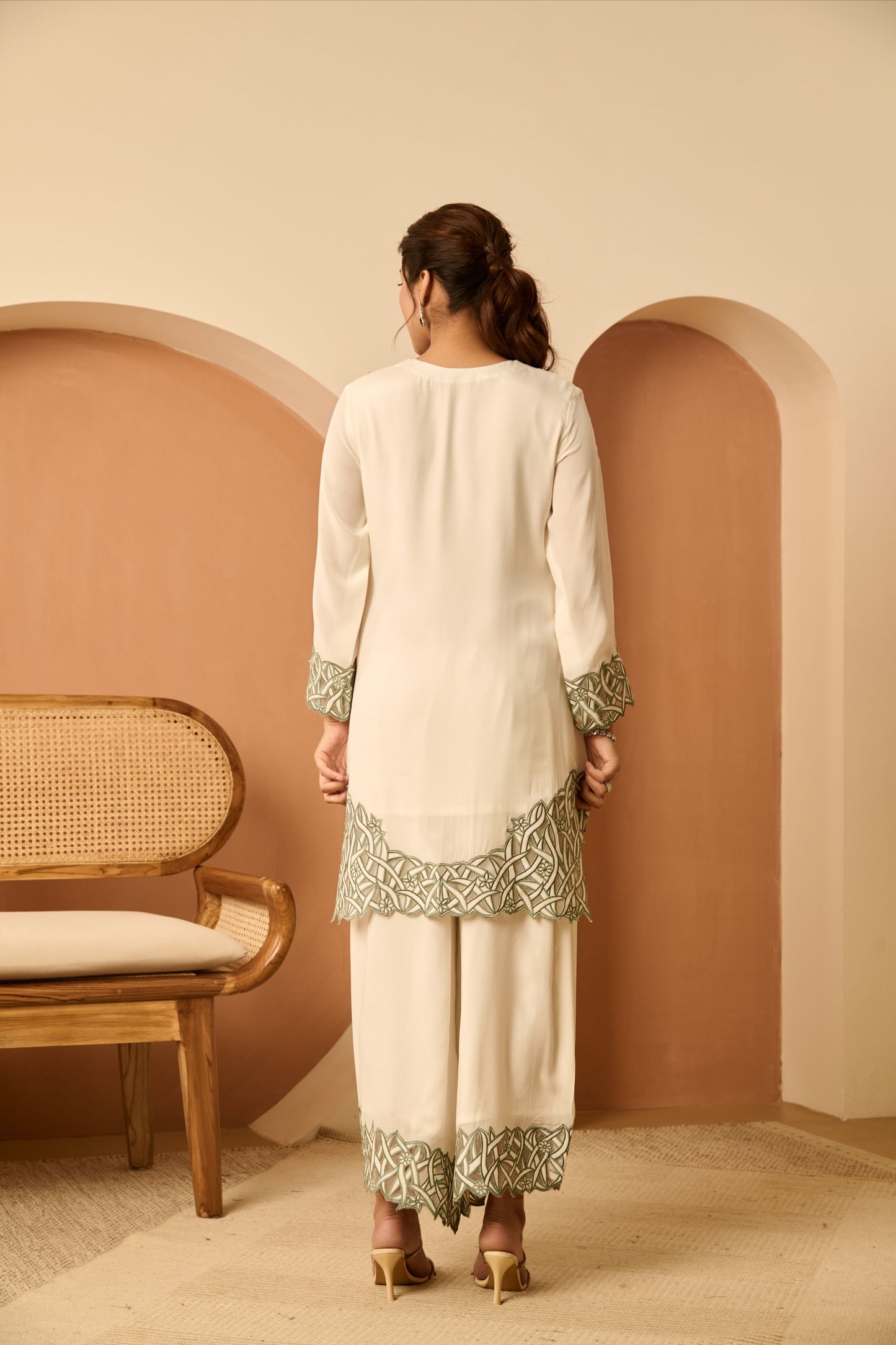 Sunhera Lehar Cutwork Set