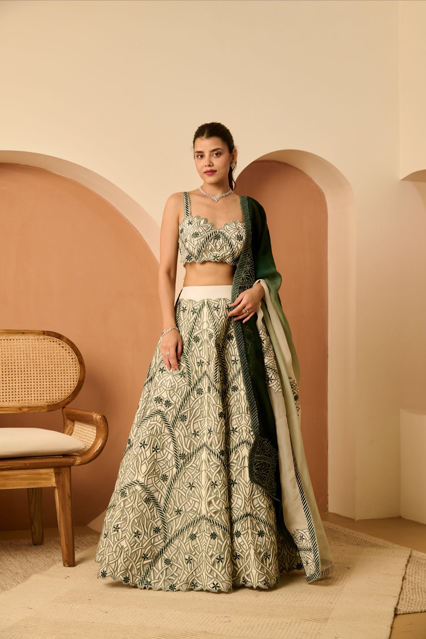 Bagh Lehenga Set