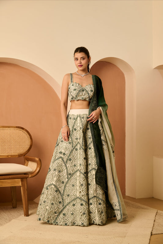 Bagh Lehenga Set