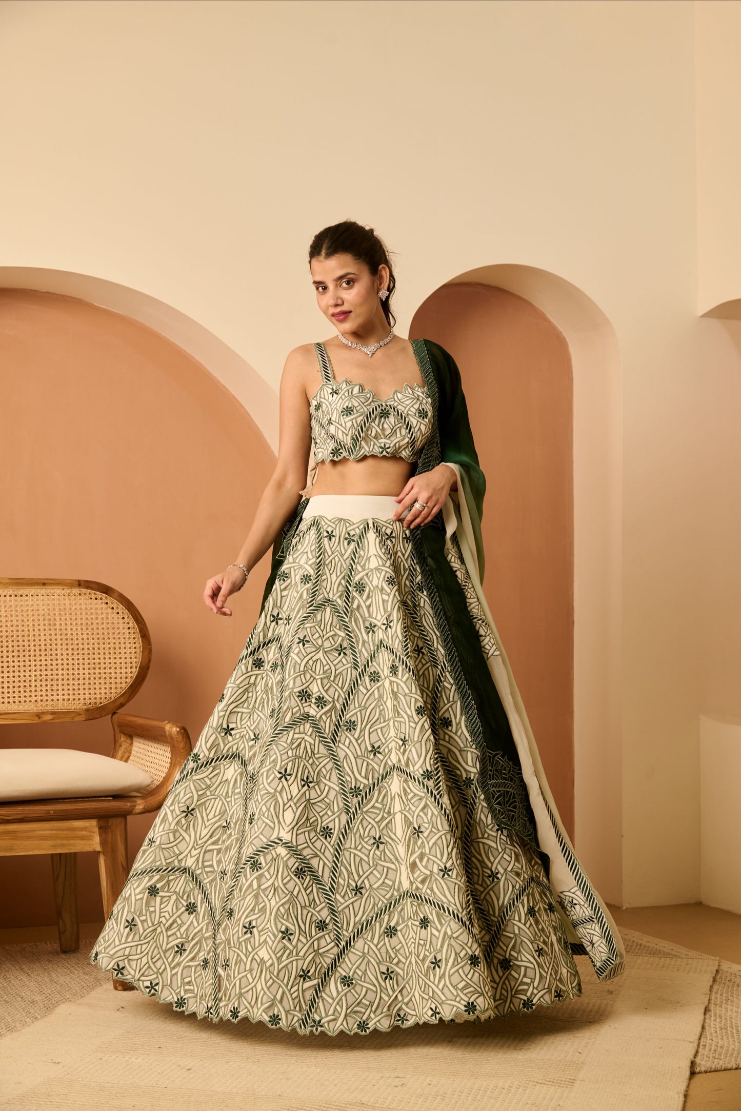 Bagh Lehenga Set