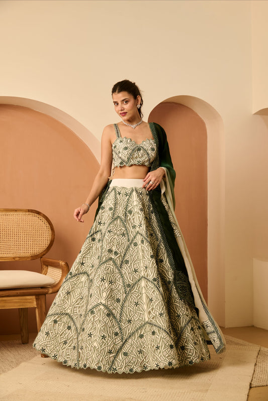 Bagh Lehenga Set