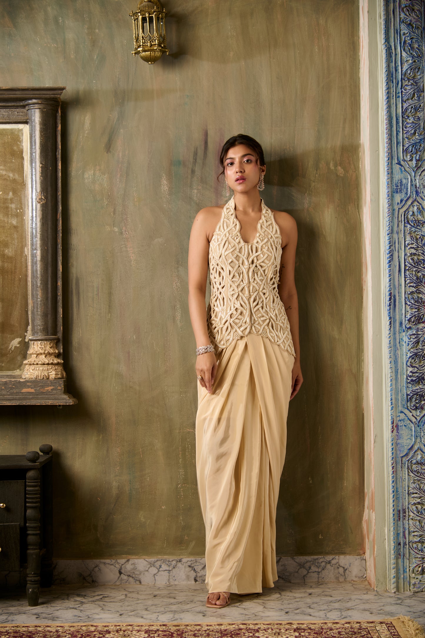MITALI LEHAR CUTWORK DRAPE SET
