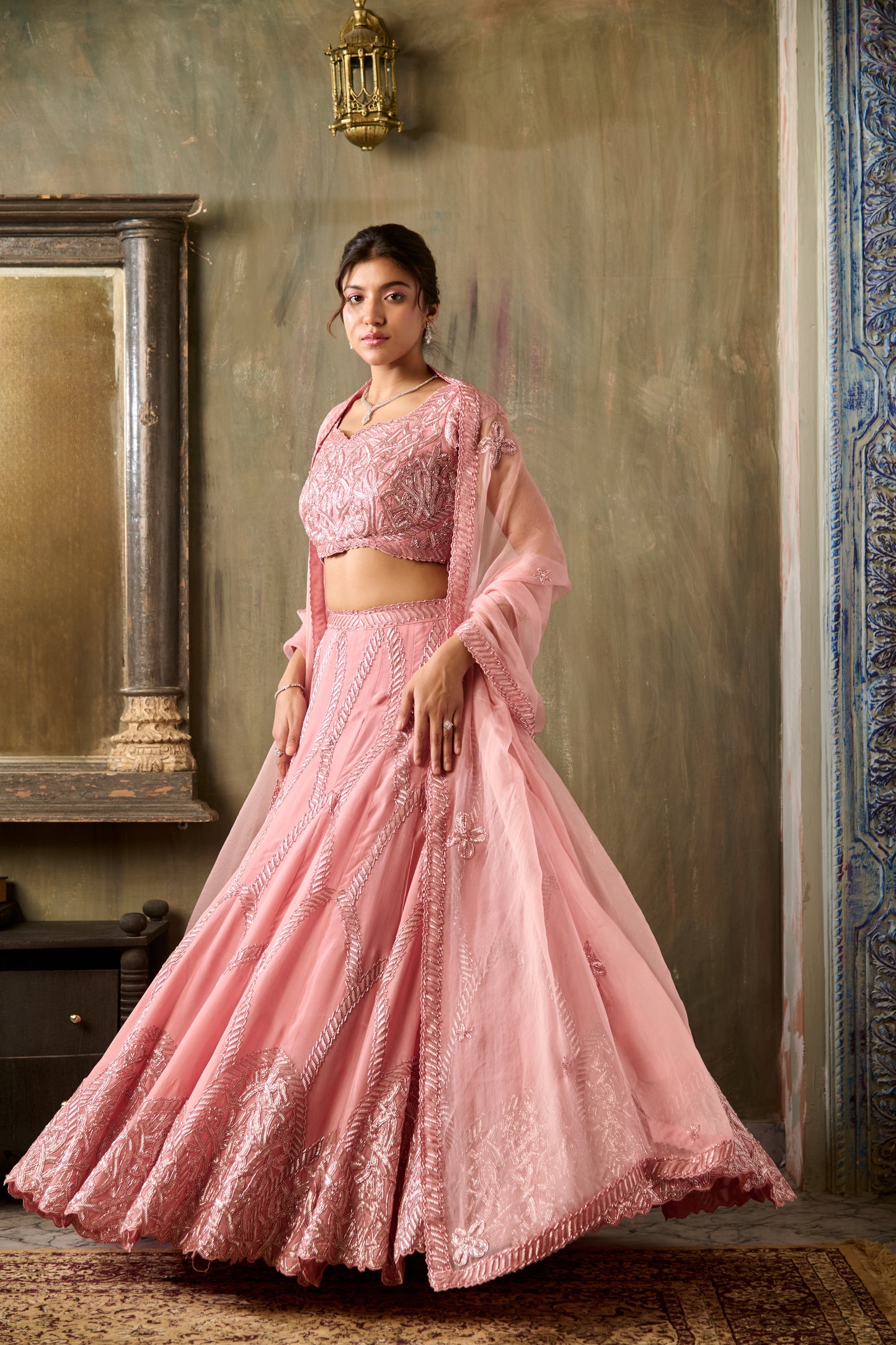 MERMAID LEHAR LEHENGA SET