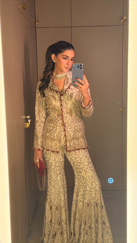 Meher Taluja in Chandani sharara set