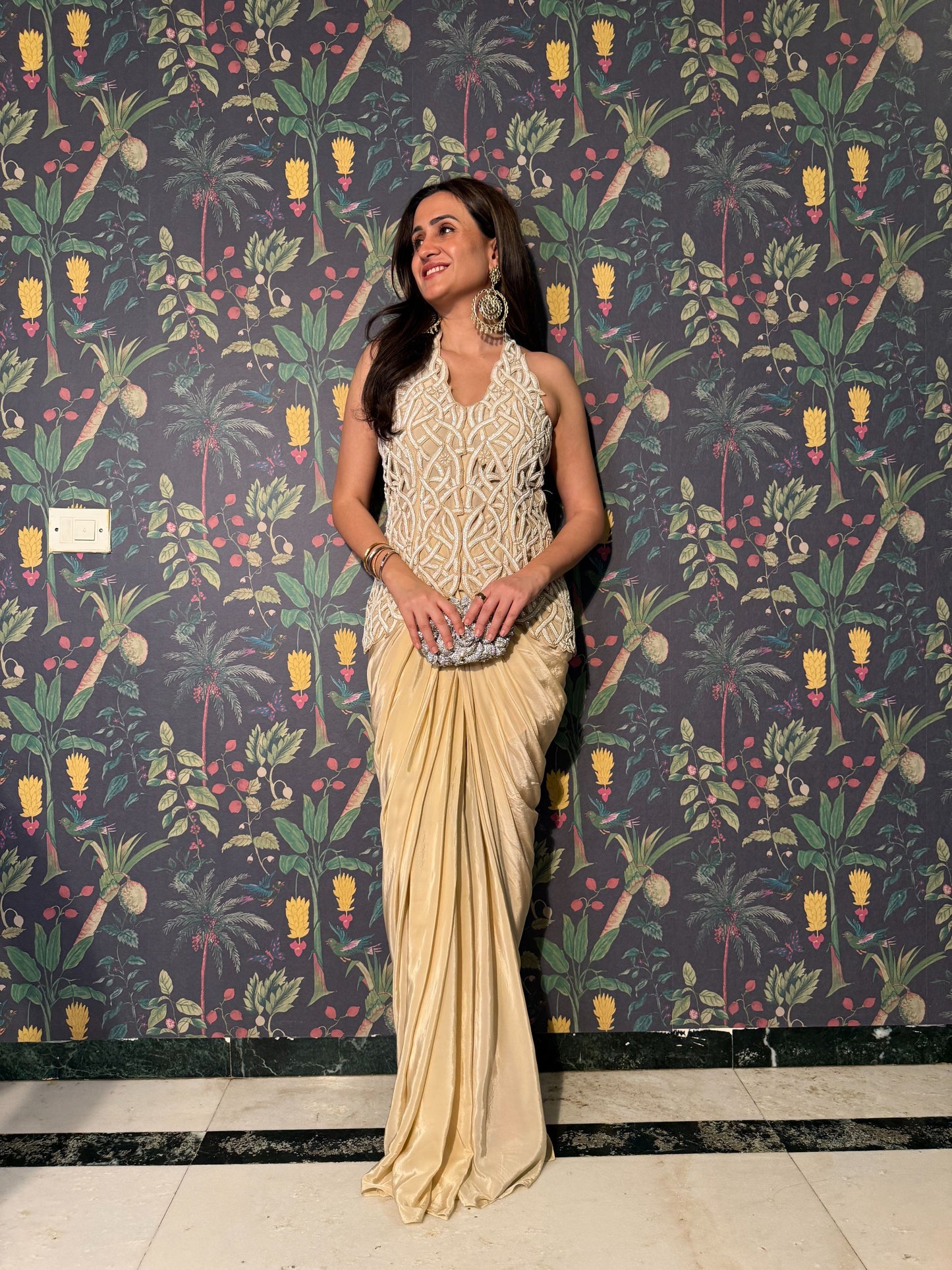 MITALI IN LEHAR CUTWORK DRAPE SET