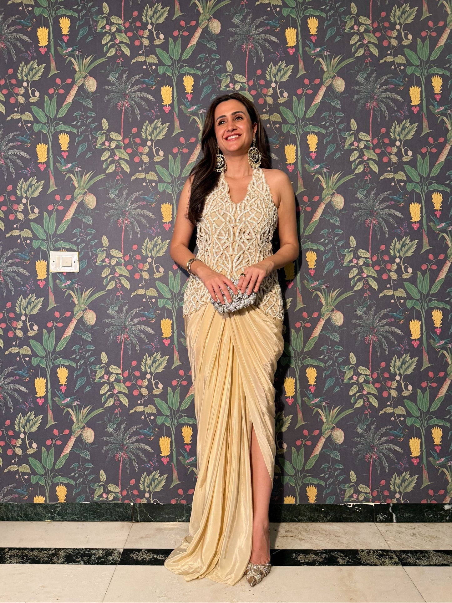 MITALI IN LEHAR CUTWORK DRAPE SET